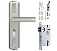 Ronde Bouton Serrure Verrouillage Porte Poignée de porte d'entrée avec serrure et clé for moustiquaire porte-fenêtre facile à installer(155 lock body)