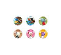 Ronde Carte pour Animal Crossing Series 5 Amiibo pour Switch HAOBUY - Vache 6PCS
