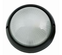 Ronde Éclairage D'Extérieur Noir Ø26cm IP44 Maritime Hublot E27 Applique Murale