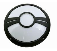 Ronde Extérieure IP55 Noir Blanc Ø28cm Deckenleuchte Entrée, Terrasse Balcon