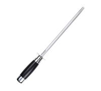 Ronde Fusil à Aiguiser, Aiguiseur de Couteaux en Acier Professionnel 20,3 cm, 8in Tige d'affûtage pour Cuisine, Honing Steel Knife Sharpener, Bâton à Aiguiser Affiloir pour Chef et Boucher