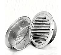 Ronde Grille de Ventilation en acier inoxydable Couvercle de grille d'aération circulaire murale extérieure pour l'amélioration de la maison(300mm)
