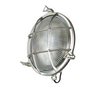 Ronde Lampe Murale en Laiton Verre Ø24cm IP64 E27 Schiffslampe Extérieur Maison