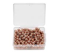 Ronde Punaises, Tacks Epingles à Tête épingles Carte Pointe en Acier Plastique Petite Tableau Liège Marquage Lieux pour Monde Voyage Itinéraires Adresses Babillard Couture Fixe Outil Pratique Or Rose