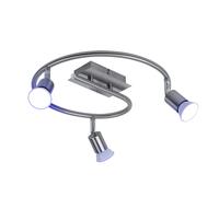 Rondell plafonnier télécommande lampe spot de salon dimmable en set comprenant des ampoules LED RGB