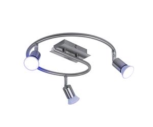 Rondell plafonnier télécommande lampe spot de salon dimmable en set comprenant des ampoules LED RGB