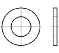 Rondelle 13.5 mm 24 mm acier étamé par galvanisation 100 pc(s) TOOLCRAFT 105569