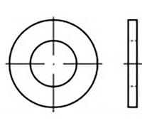 Rondelle 13 mm 24 mm acier 500 pc(s) TOOLCRAFT TO-6853704