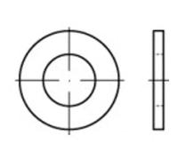 Rondelle 2.2 mm 5 mm acier 200 pc(s) TOOLCRAFT 105343