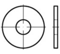 Rondelle 21 mm 60 mm acier étamé par galvanisation 100 pc(s) TOOLCRAFT 147993