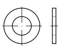 Rondelle 4.3 mm 9 mm plastique 200 pc(s) TOOLCRAFT TO-6853779