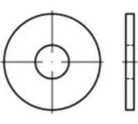 Rondelle 7.4 mm 22 mm acier 100 pc(s) TOOLCRAFT 146434