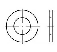 Rondelle 8.4 mm 16 mm plastique 200 pc(s) TOOLCRAFT TO-6853788