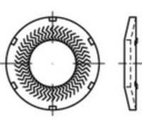 Rondelle à dents de blocage 8 mm 16.2 mm acier inoxydable A4 1000 pc(s) Alstertaler Schrauben & Präzisionsteile 1069908