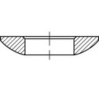 Rondelle à portée sphérique 17 mm 30 mm acier étamé par galvanisation 25 pc(s) TOOLCRAFT 137920