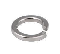 Rondelle à ressort de verrouillage plié, 100 pièces M2.5-M6 coquilles en acier inoxydable tampon rondelle de verrouillage à ressort joint élastique(M3)