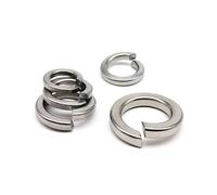 Rondelle à ressort de verrouillage plié, 5 à 100 pièces, rondelle de verrouillage fendue à ressort, joint élastique M2-M16 GB93 A2-70 304 en acier inoxydable(100pcs M2)