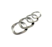 Rondelle à ressort trois vagues en acier inoxydable 304 | Rondelle élastique à trois vagues M3-M25 for arbres de roulement et connexions électriques(M5x10x0.3)