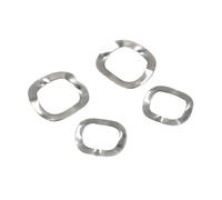 Rondelle à trois vagues en acier inoxydable 304 | Argent plusieurs tailles M3-M51 for les connexions électriques : rondelles à ressort ondulées(5pcs M51x61x0.5)