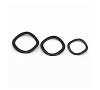 Rondelle à trois vagues en carbone/acier inoxydable | M3-M34 multicolore for les connexions électriques : rondelle à trois vagues(Black Carbon Steel,50pcs M3x6)