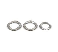 Rondelle à trois vagues en carbone/acier inoxydable | M3-M34 multicolore for les connexions électriques : rondelle à trois vagues(304 Stainless Steel,10pcs M34x41)