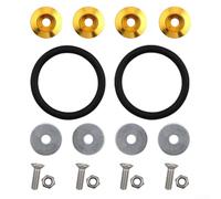 Rondelle à vis pour contour de voiture - Attaches à dégagement rapide pour un ajustement sûr du pare-chocs avant et arrière - Doré