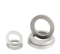 Rondelle autobloquante à double pont M3 M4 M5 M6 M8 M10~M22 en acier inoxydable 304 Dacromet DIN25201 Joint antichoc à verrouillage par cale(304 stainless,M16 x5pcs)