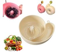Rondelle automatique de légumes et de fruits, panier de vidange 4 en 1 pour baies, bol de nettoyage de fruits, bol de lavage de fruits avec passoire, panier de vidange multifonction pour évier de