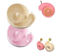 Rondelle automatique de légumes et de fruits, panier de vidange en forme d'escargot, bol à fruits avec passoire, égouttoir portable (rose et beige)