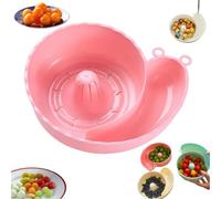 Rondelle automatique de légumes et de fruits, panier de vidange en forme d'escargot, bols rotatifs rotatifs, égouttoir portable, appareil de nettoyage de cuisine pour la maison
