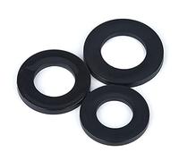 Rondelle, Carbone 100 pièces M2-M8 rondelle de Machine en carbone noire unie(M5)