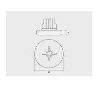Rondelle clouable plastique AP - Boite de 100 - CELO - XXAP