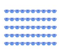 Rondelle Conique Bleu en Alliage D'aluminium M5 50 Pièces