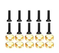 Rondelle conique sphérique en alliage d'aluminium coloré M6 DIN7991, boulon hexagonal concave for modification de moteur de pare-chocs(M6-golden(10set))