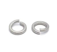 Rondelle de blocage à ressort Rondelle de blocage à ressort fendu, joint élastique M1.6-M24 2/10/50 pièces en acier inoxydable 304 argenté(10pcs M10)