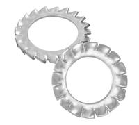 Rondelle de Blocage Eventail M4 : 20 Pcs Visserie Inox | pour Vis Boulon Ecrou | Rondelle Dentelée Acier A2 Anti-Rouille Extérieur - DIN 6798 | Rondelles Metal PROTORX