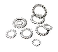 Rondelle de blocage extérieure crantée en acier inoxydable 304, 5/10/50 pièces, diamètres M2,5, M3, M4, M5, M6, M8, M10, M12, M14 à M24. Joint étoile anti-vibrations Pour Vis(5pcs M22)