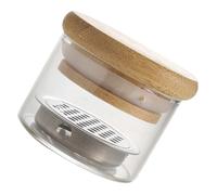 Rondelle de brosse à ongles en verre avec couvercle sécurisé et filtre à mailles pour enlever le polissage du gel et outils, récipient antidérapant pour brosse à ongles