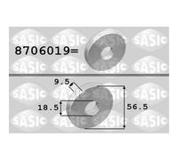 Rondelle de calage, poulie-vilebrequin SASIC 8706019