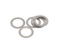 Rondelle de cale plate Rondelles en acier for garde-boue large, 50 pièces, rondelles plates industrielles automobiles, cales Ultra fines en acier inoxydable 304(7 * 13 * 0.5MM)