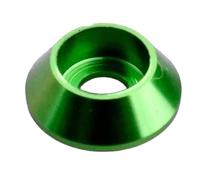 Rondelle de capuchon conique en aluminium M2 M2.5 M3 M4 M5 M6 M8, rondelle de tête en alliage de chlore pour fruits, 50 pièces,Vert,M2
