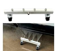 Rondelle de châssis de voiture en acier inoxydable 4000 psi avec roues, outil de nettoyage haute pression 4 trous pour les détails automobiles, connecteur rapide de 14 mm, 32 cm