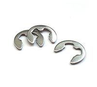 Rondelle de circlip, rondelle plate M3 M4 M5 M6 M7 M8 Anneau retenue sac en acier inoxydable Rondelles fendues forme boucle type E Circlips Arbre