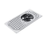 Rondelle de Coupe, Diamètre de 114mm 201 Laiterie pour Tasse de Thé en Acier Inoxydable Rince-Verre en Verre G1/2in