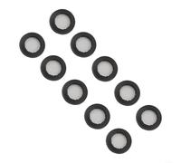 Rondelle de filtre pour lave-linge lave-vaisselle et douche avec centre en maille métallique et couche extérieure en caoutchouc pour 3/4 pour plomberie BSP (noir)