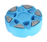 Rondelle de Hockey à Texture Dense, Rouleau en Plastique Brillant et Facile à Glisser pour l'entraînement Quotidien du Patinage (Bleu Clair)