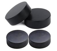 Rondelle de hockey en plein air | Règlement officiel de hockey sur glace taille 4X, diamètre 7,6 cm, épaisseur 2,5 cm, équipement d'entraînement d'intérieur fournitures de sport pour la pratique