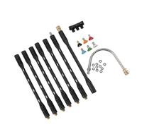 Rondelle de Lave-Glace, Extension de Laveuse de Pression Pression Power Power Waser Extension du Nettoyant de Gouttière avec Coque Noire Roder de Nettoyant de Gouttière en Acier en Acier