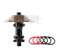 Rondelle de moyeu de vélo 0 5/0 85/2 0/2 18/2 35/2 5 mm pour entretoises de pédalier compatibles avec 8/9 vitesses (noir 2 mm)