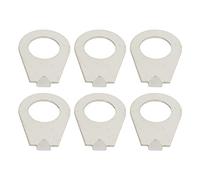 Rondelle de Pointeur de Bouton de Guitare, Rondelles de Pointeur de Potentiomètre Ouverture Standard 10 Pièces en Métal Facile à Installer pour Instrument de Musique (SILVER)